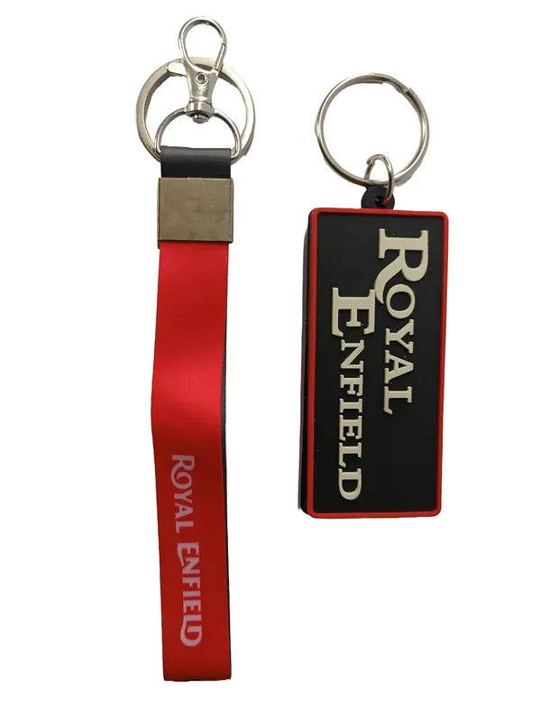 Red_And_Black_Polyster_And_Rubber_Keychain_For_Home_Decor_Pack_Of_1