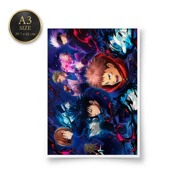 Festilo_Jujutsu_Kaisen_Anime_Wall_Poster_A3