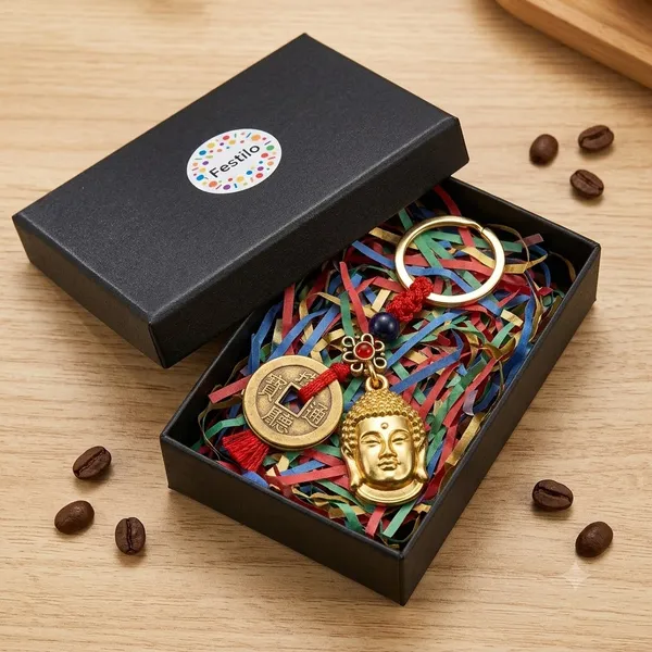 Festilo_Lord_Buddha_Head_&_Feng_Shui_Lucky_Coin_Keychain_–_Hand-Braided_Macrame_Cord_&_Ancient_Prosperity_Charm_|_Spiritual_Good_Luck_Keyring_for_Car,_Bike,_Home_Keys_&_Gifting