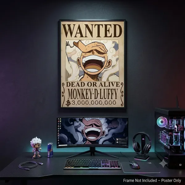 Festilo_Monkey_D._Luffy_Wanted_Anime_Wall_Poster_A3