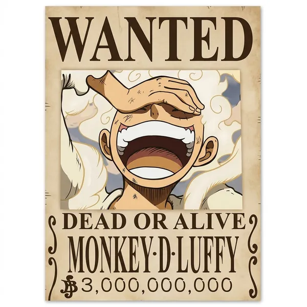 Festilo_Monkey_D._Luffy_Wanted_Anime_Wall_Poster_A3