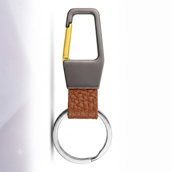 Festilo_Premium_Leather_&_Metal_Carabiner_Keychain_|_Heavy-Duty_Quick-Release_Belt_Clip_Key_Ring_with_Textured_Leather_Swatch_for_Car,_Bike,_Home_&_Office_Keys_|_Luxury_Gift_for_Men_&_Women
