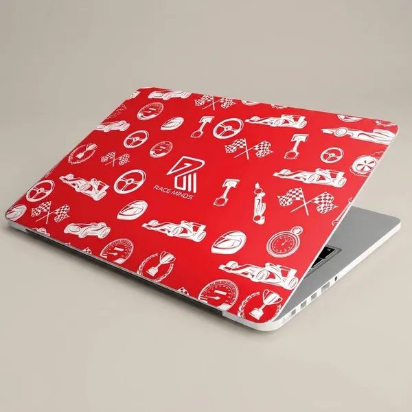 Red_Vinyl_Laptop_Skin_For_Home_Decor