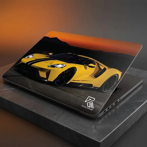 Yellow_Vinyl_Laptop_Skin_For_Home_Decor
