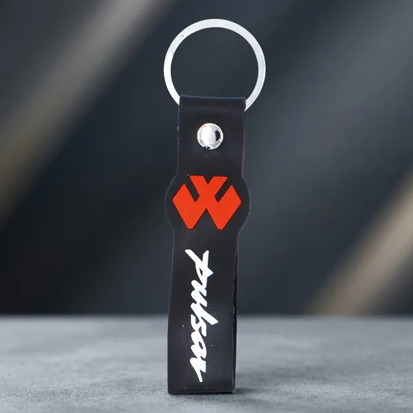 Black_Rubber_Keychain_For_Home_Decor_Pack_Of_1