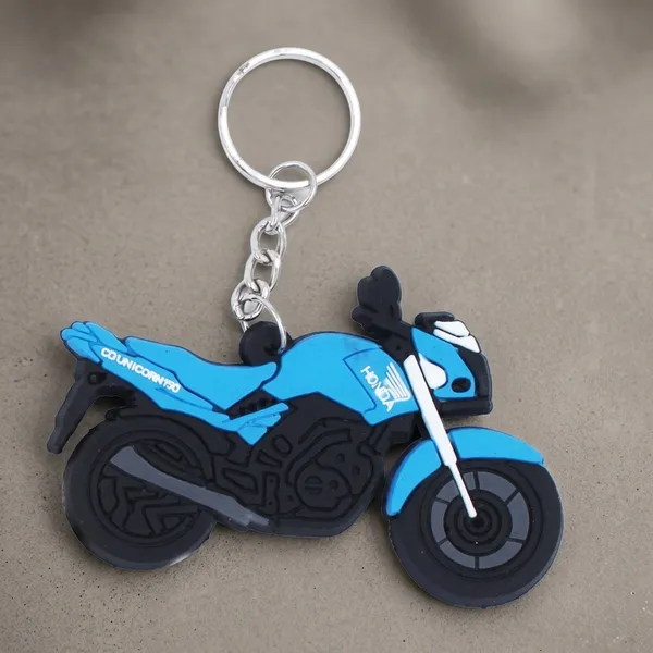 Festilo_Blue_Rubber_Keychain_Pack_Of_1