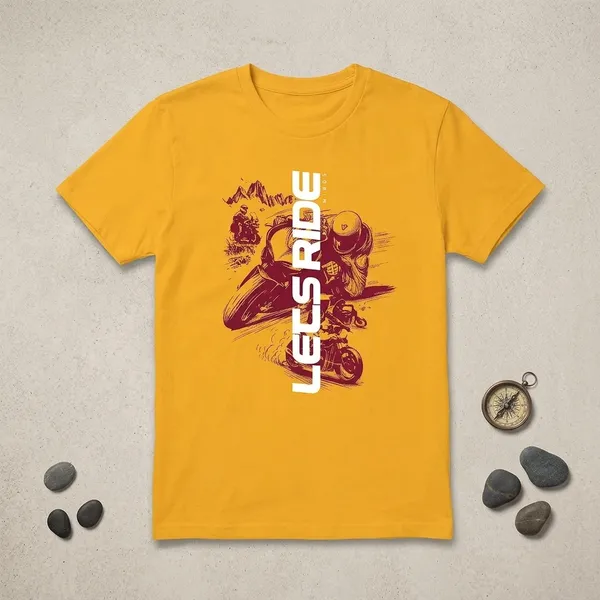 Yellow_Cotton_T_Shirt_For_Men