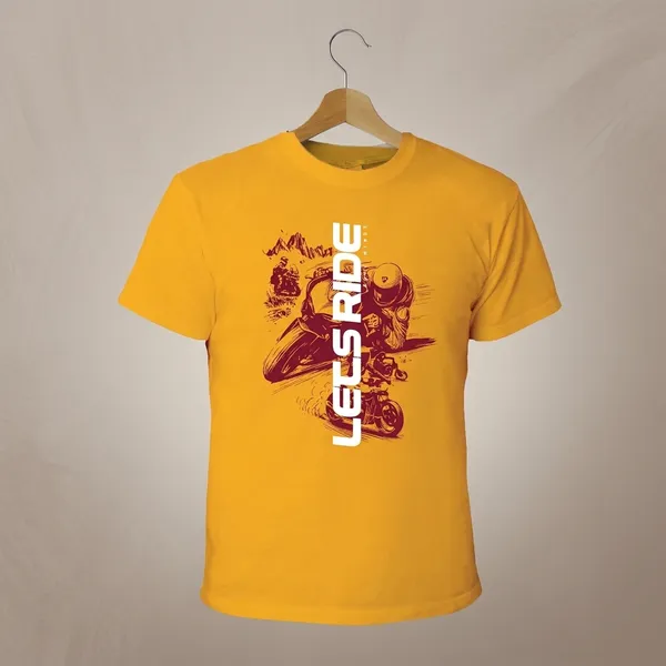 Yellow_Cotton_T_Shirt_For_Men