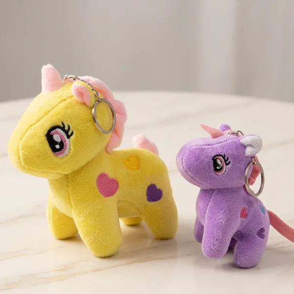 Yellow_And_Purple_Plush_Keychain_For_Home_Decor_Pack_Of_1