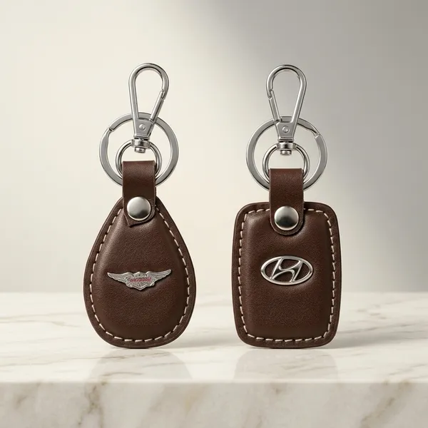 Brown_Leather_Keychain_For_Home_Decor_Pack_Of_1