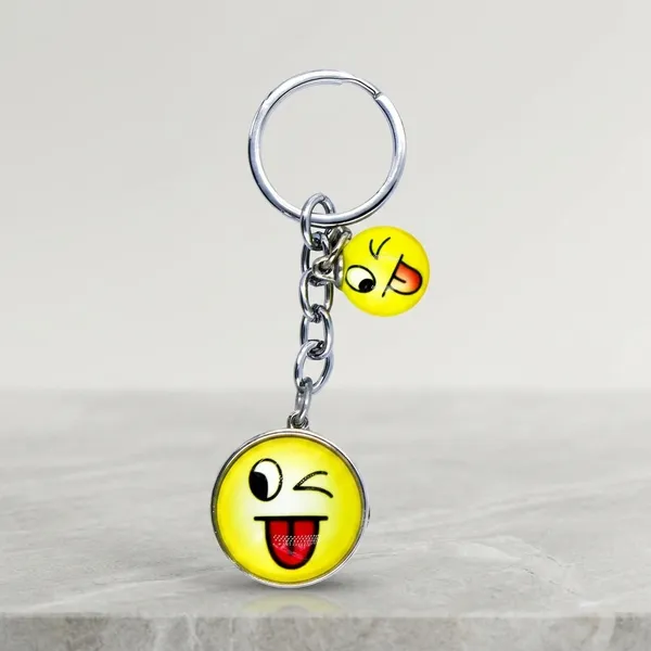 Yellow_Metal_Keychain_For_Home_Decor_Pack_Of_1