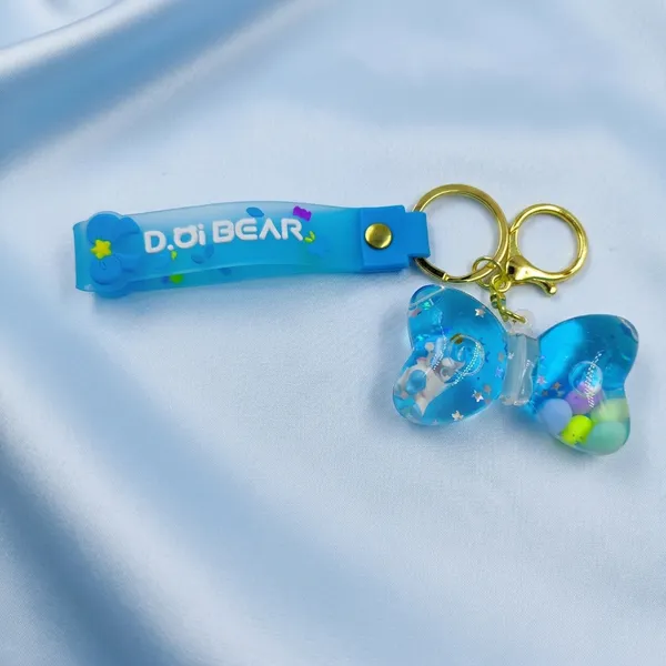 Blue_Rubber_Keychain_For_Home_Decor
