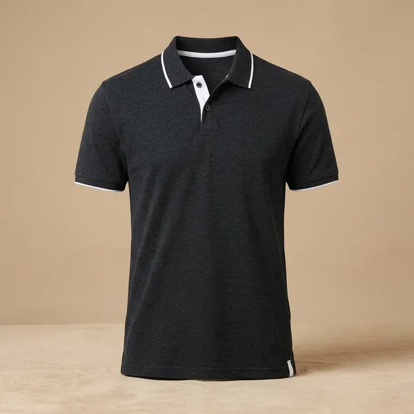 Charcoalmelange_Cotton_T_Shirt_For_Men