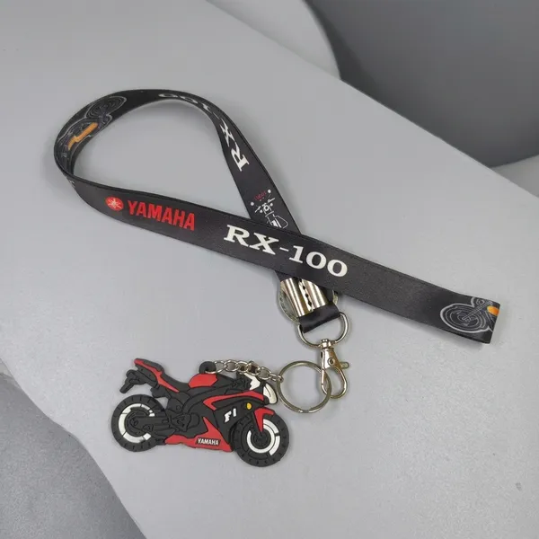 Black_Rubber_And_Polyster_Keychain_For_Home_Decor_Pack_Of_1