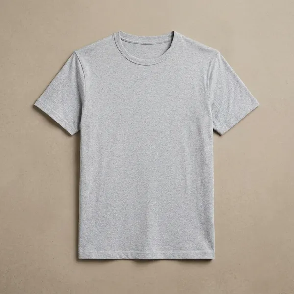 Heathergrey_Cotton_T_Shirt_For_Men