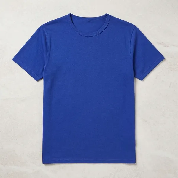 Heatherblue_Cotton_T_Shirt_For_Men