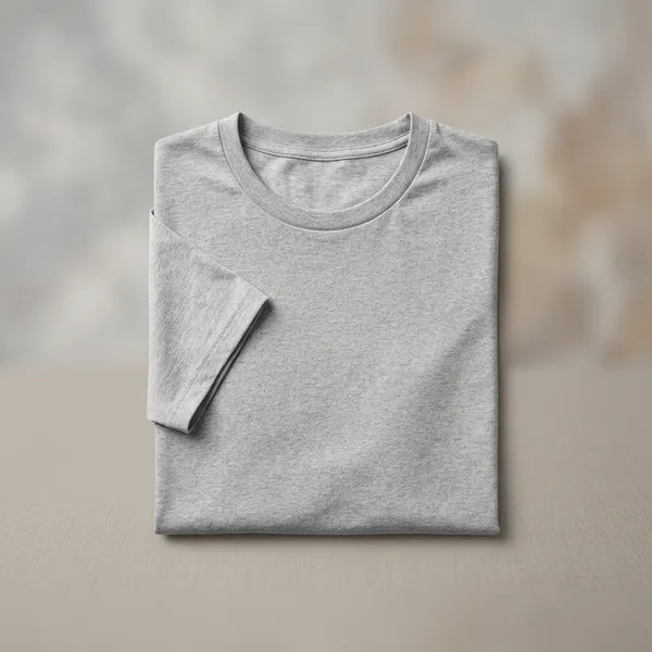 Heathergrey_Cotton_T_Shirt_For_Men