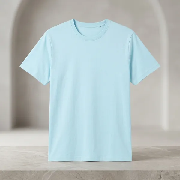 Mintblue_Cotton_T_Shirt_For_Men