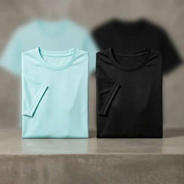 Blue_And_Black_Cotton_T_Shirt_For_Men