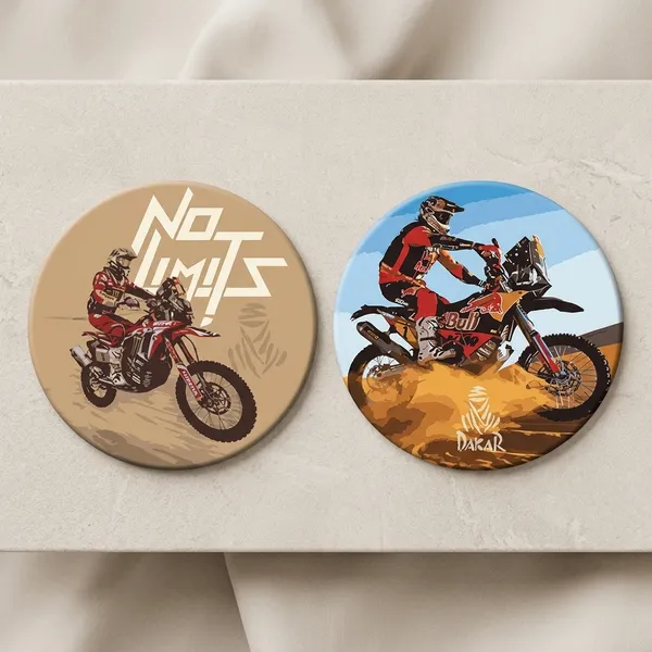 Festilo_Brown_Plastic_Pin_Badge