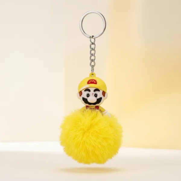 Yellow_Rubber_Keychain_For_Home_Decor_Pack_Of_1