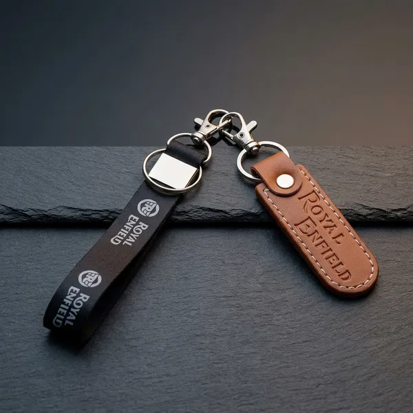 Yellow_Leather_Keychain_For_Home_Decor_Pack_Of_1