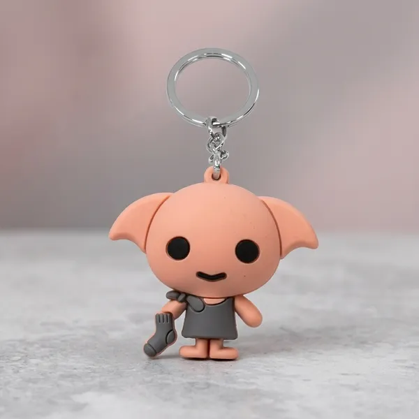 Peach_Rubber_Keychain_For_Home_Decor_Pack_Of_3