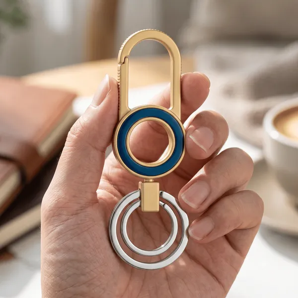 Festilo_Luxury_Dual-Ring_Metal_Carabiner_Keychain_|_Premium_Gold_&_Cobalt_Blue_Quick-Release_Key_Organizer_with_Heavy-Duty_Snap_Clip_for_Car,_Bike,_Home_&_Office_Keys_|_Ideal_Gift_for_Men_&_Women