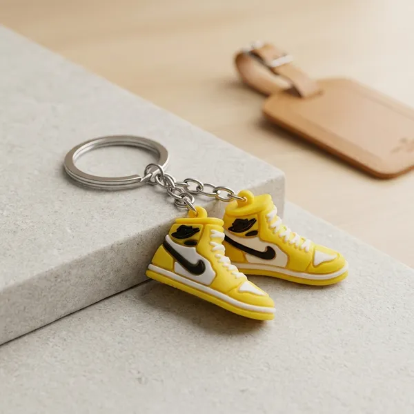 Yellow_Rubber_Keychain_For_Home_Decor_Pack_Of_4