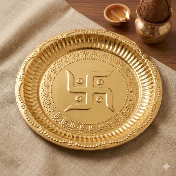 Brown_Brass_Pooja_Thali_And_Plate_For_Home_Decor