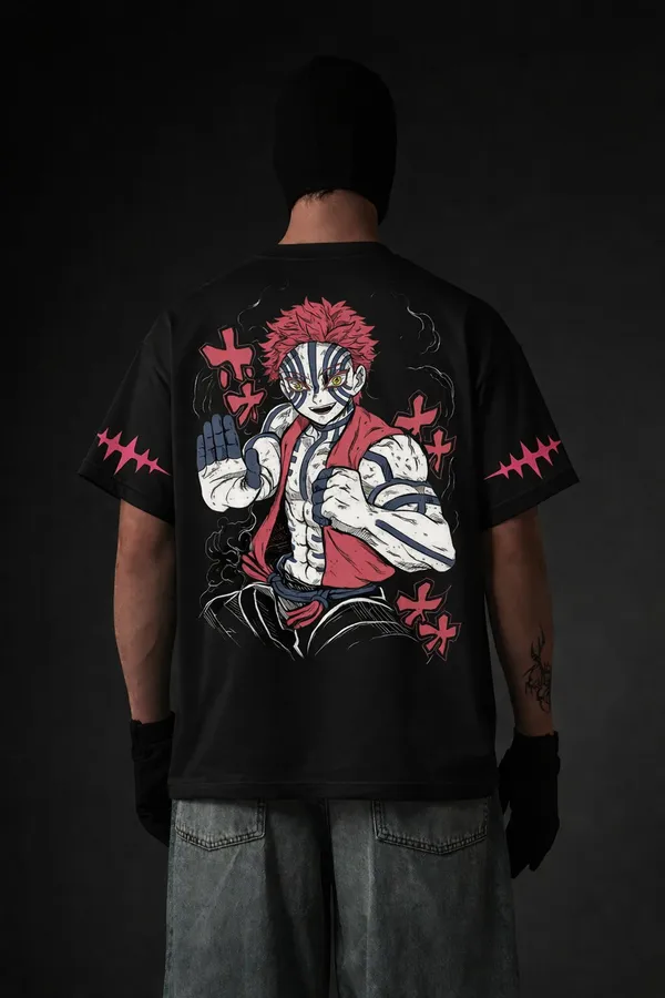 Black_Cotton_Oversized_Oni_Warrior_Japanese_Graphic_T-Shirt_For_Unisex