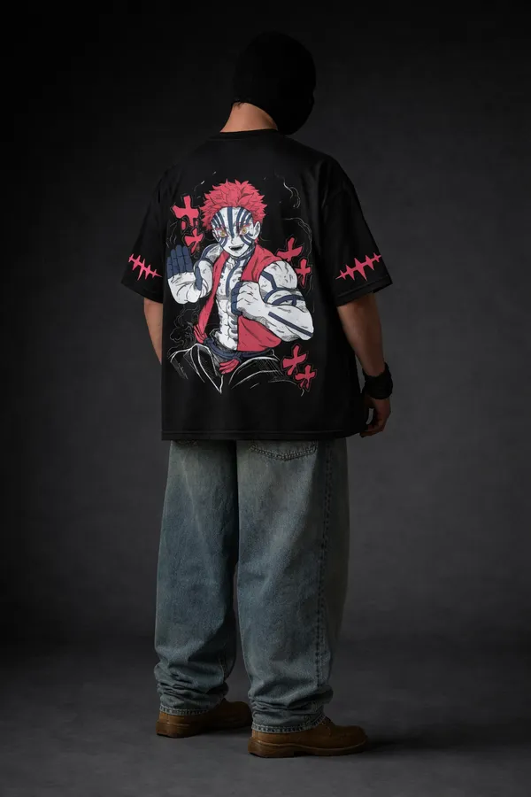 Black_Cotton_Oversized_Oni_Warrior_Japanese_Graphic_T-Shirt_For_Unisex
