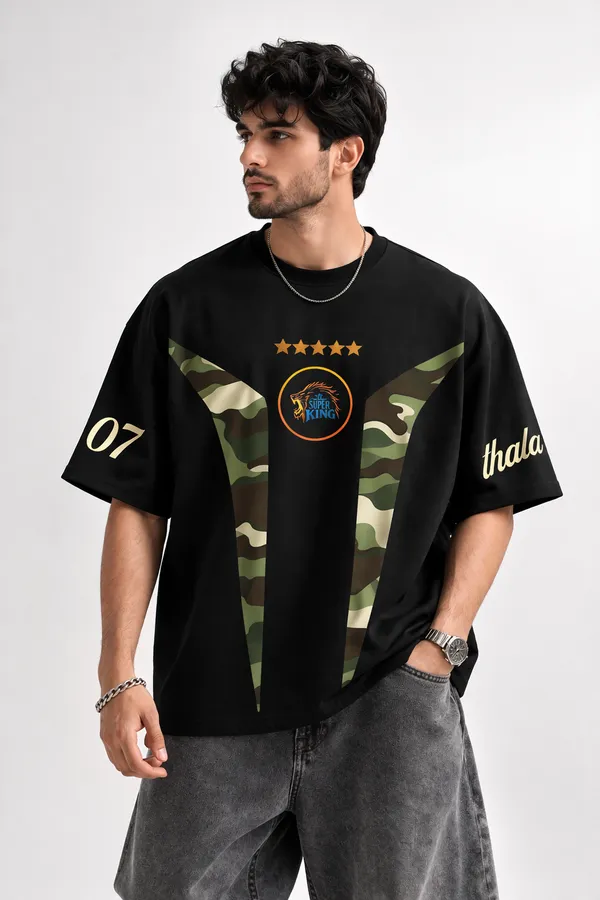 Black_Cotton_Oversized_CSK_07_Cricket_Graphic_T-Shirt_For_Unisex
