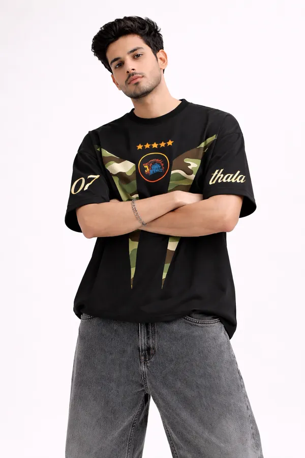 Black_Cotton_Oversized_CSK_07_Cricket_Graphic_T-Shirt_For_Unisex