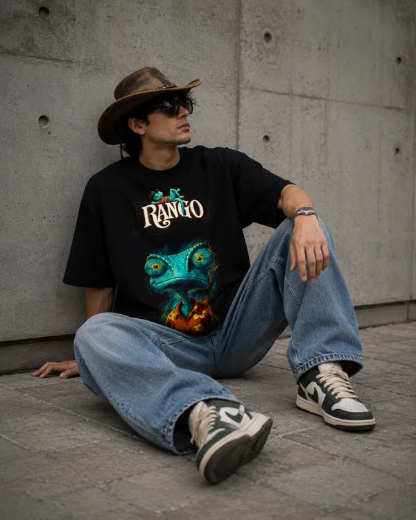 Black_Cotton_Oversized_Rango_Cartoon_Graphic_T-Shirt_For_Unisex