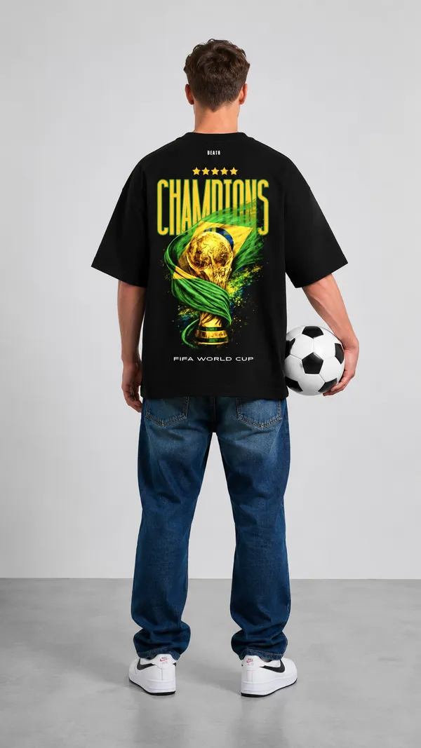 Black_Cotton_Oversized_Brasil_Champions_Graphic_T-Shirt_For_Unisex