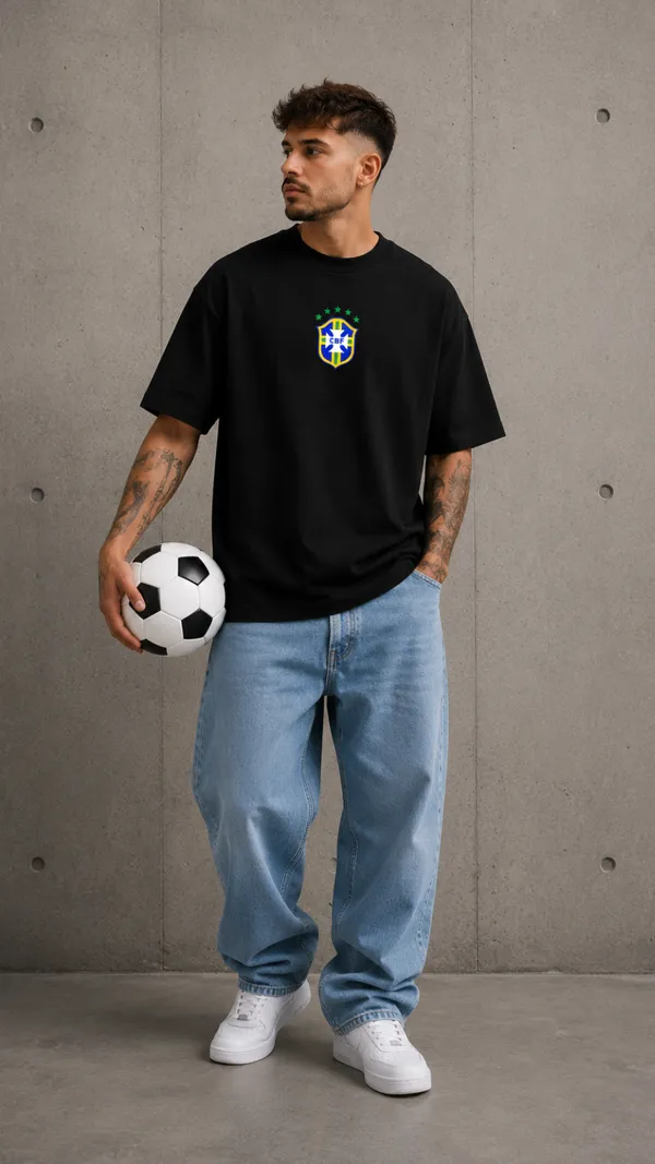 Black_Cotton_Oversized_Neymar_Brasil_Football_Fan_Graphic_T-Shirt_For_Unisex