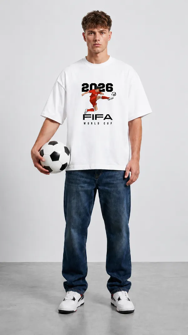 White_Cotton_Oversized_Fifa_World_Cup_2026_Football_Fan_T-Shirt_For_Unisex