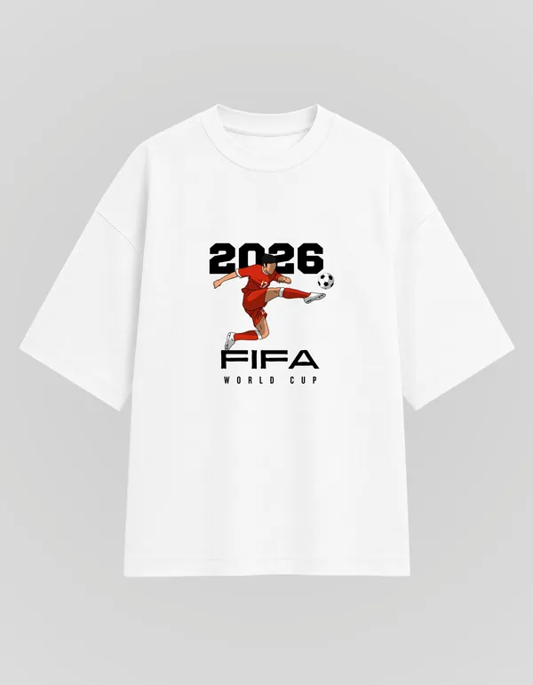 White_Cotton_Oversized_Fifa_World_Cup_2026_Football_Fan_T-Shirt_For_Unisex
