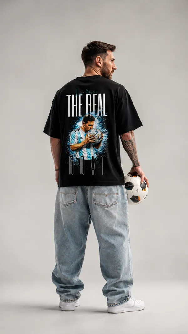 Black_Cotton_Oversized_The_Real_Goat_Messi_Football_Graphic_T-Shirt_For_Unisex