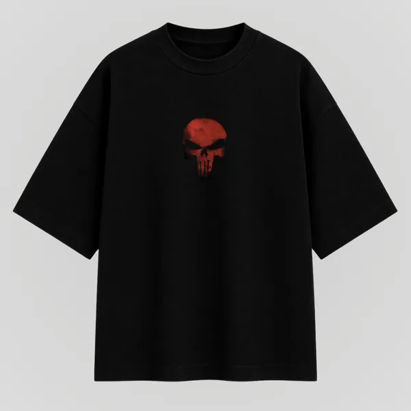 Black_Cotton_Oversized_Punisher_Graphic_T-Shirt_For_Unisex