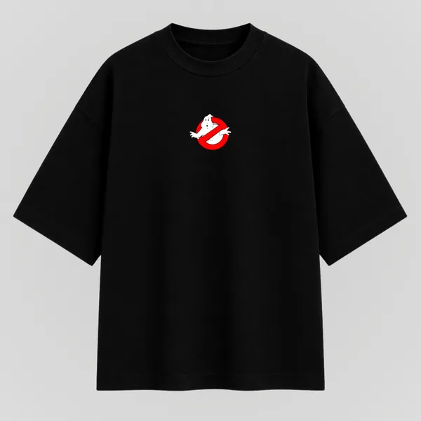 Black_Cotton_Oversized_Ghost_Busters_Graphic_T-Shirt_For_Unisex