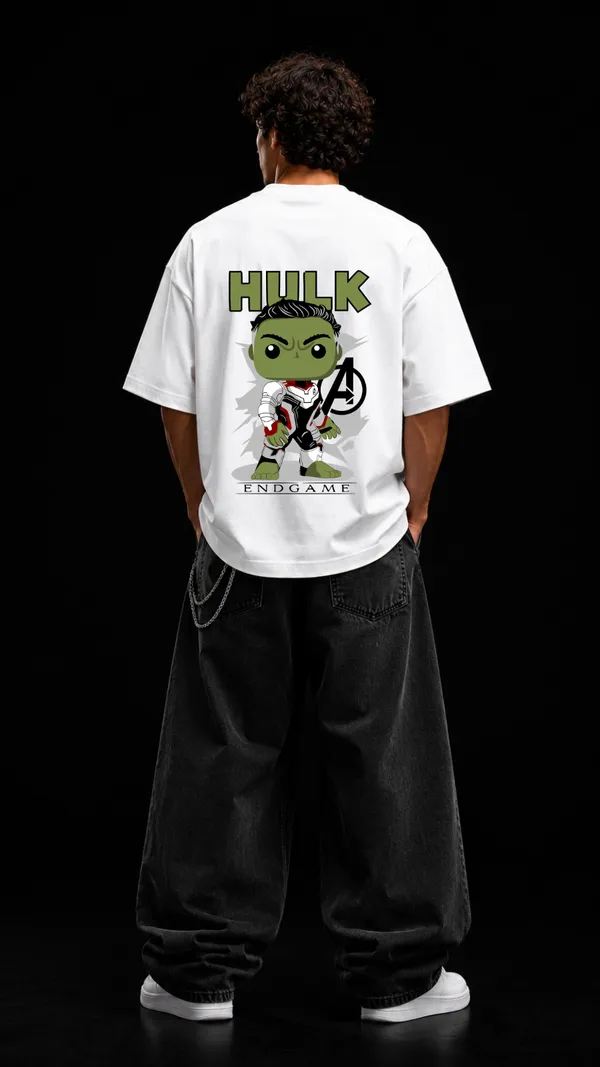 White_Cotton_Oversized_End_game_Graphic_T-Shirt_For_Unisex