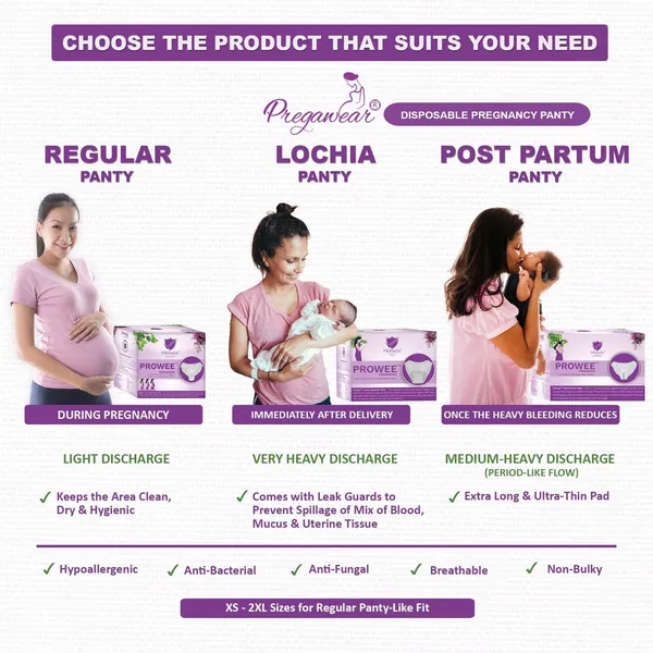 Pregawear_Maternity_Disposable_Panties_For_Minor_Pregnancy_Discharge_Or_Spotting_For_A_0_To_9_Months_Pregnancy_Journey_(White_-_Pack_Of_5)