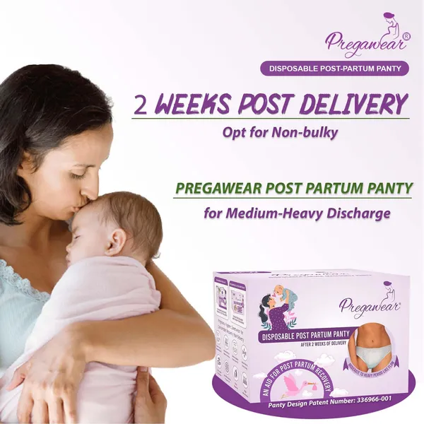 Post_Partum_Maternity_Panties_Disposable_With_High_Absorption_Pads_For_After_Lochia_Heavy_Flow_Pregawear_Disposable_Post_Partum_Panty_(White_-_Pack_Of_5)