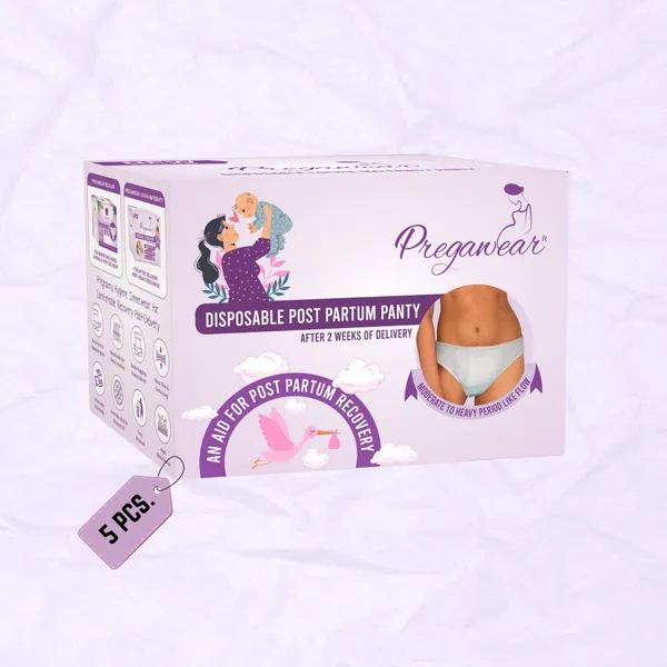 Post_Partum_Maternity_Panties_Disposable_With_High_Absorption_Pads_For_After_Lochia_Heavy_Flow_Pregawear_Disposable_Post_Partum_Panty_(White_-_Pack_Of_5)