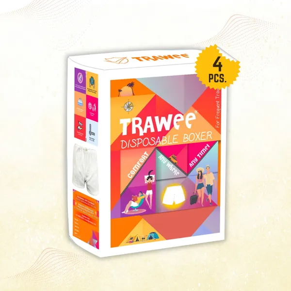 Trawee_Boxer_Style_Disposable_Travelers_Hygiene_Innerwear_Light_Weight_Fungal_Protection_Trawee_Disposable_Boxer_(White_-_Pack_Of_4)