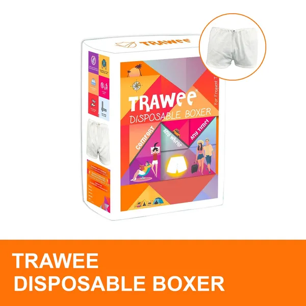 Trawee_Boxer_Style_Disposable_Travelers_Hygiene_Innerwear_Light_Weight_Fungal_Protection_Trawee_Disposable_Boxer_(White_-_Pack_Of_4)