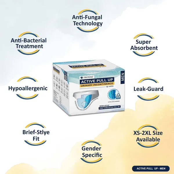 Prowee_Men_Active_Pull_Up_Urinary_Incontinence_Brief_|_High_Absorbency_|_Secure_Leak_Guard_|_Comfortable_Odour_Control_Disposable_Underwear_For_Men_|_100%_Anti_Rash_|_Antifungal_Diaper_(White_-_Pack_Of_5)