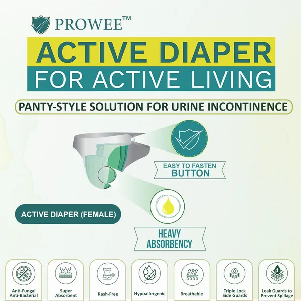 Prowee_Active_Diaper_Women_|_Panty_Style_For_Urinary_Incontinence_|_Heavy_Flow_|_Leak_Guard_With_Briefliner|_Prevents_Rashes_And_Infections_|_Ideal_For_Traveling,_Long_Duration,_Hospitals_Stays,_Home_Care_(White_-_Pack_Of_5)